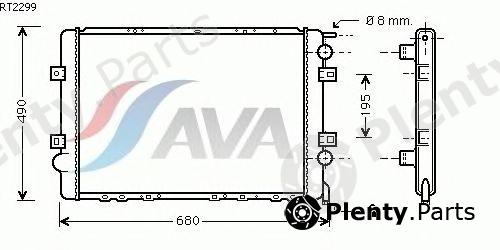  AVA QUALITY COOLING part RT2299 Radiator, engine cooling