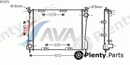  AVA QUALITY COOLING part RT2371 Radiator, engine cooling