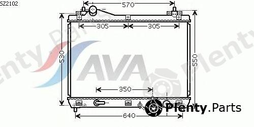  AVA QUALITY COOLING part SZ2102 Radiator, engine cooling