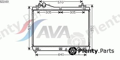  AVA QUALITY COOLING part SZ2103 Radiator, engine cooling