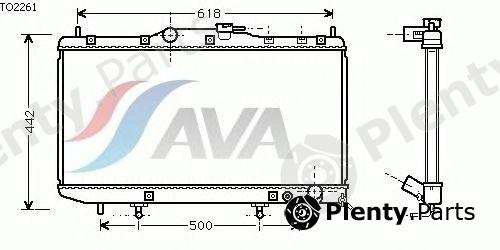  AVA QUALITY COOLING part TO2261 Radiator, engine cooling