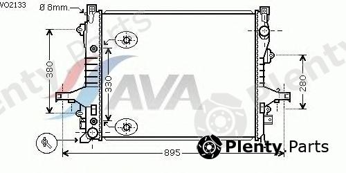  AVA QUALITY COOLING part VO2133 Radiator, engine cooling