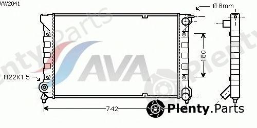  AVA QUALITY COOLING part VW2041 Radiator, engine cooling