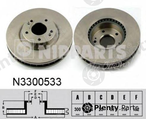  NIPPARTS part N3300533 Brake Disc