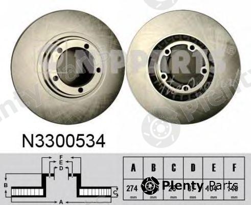  NIPPARTS part N3300534 Brake Disc