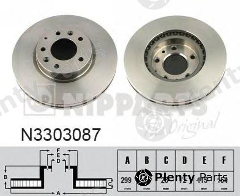  NIPPARTS part N3303087 Brake Disc