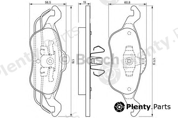  BOSCH part 0986424450 Brake Pad Set, disc brake
