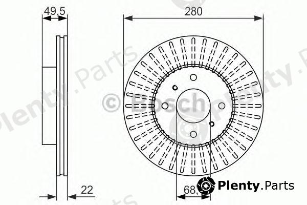  BOSCH part 0986479900 Brake Disc