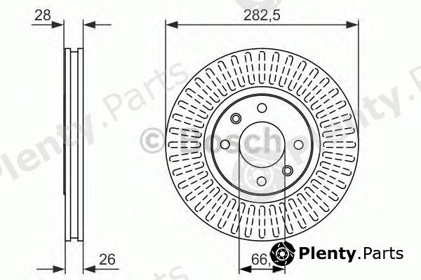  BOSCH part 0986479908 Brake Disc