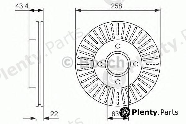  BOSCH part 0986479922 Brake Disc