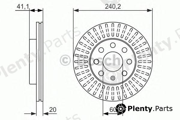 BOSCH part 0986479960 Brake Disc