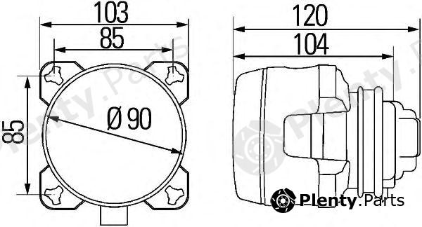  HELLA part 1K0008191-021 (1K0008191021) Insert, spotlight