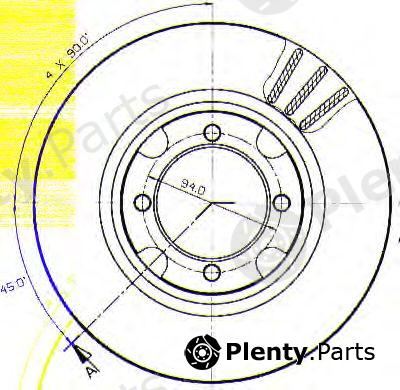  QUINTON HAZELL part BDC3733 Brake Disc