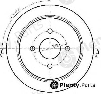  QUINTON HAZELL part BDC4349 Brake Disc