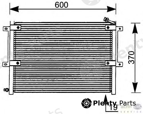  HELLA part 8FC351036-061 (8FC351036061) Condenser, air conditioning
