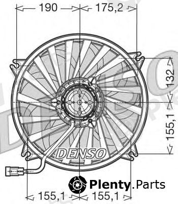  DENSO part DER07005 Fan, radiator