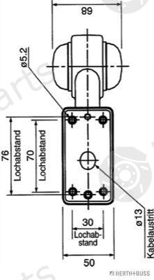  HERTH+BUSS ELPARTS part 82710052 Marker Lamp