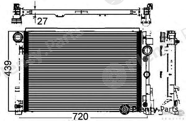  HELLA part 8MK376749551 Radiator, engine cooling