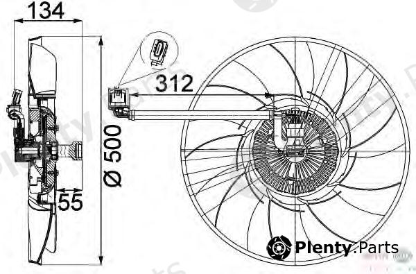  HELLA part 8MV376757-301 (8MV376757301) Fan, radiator