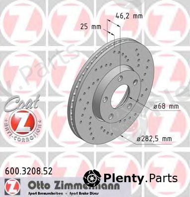  ZIMMERMANN part 600320852 Brake Disc