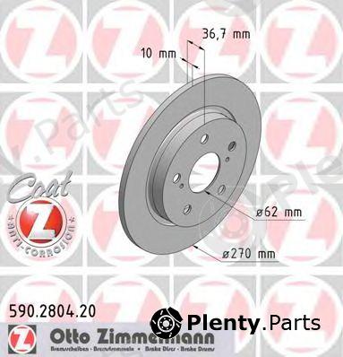  ZIMMERMANN part 590280420 Brake Disc