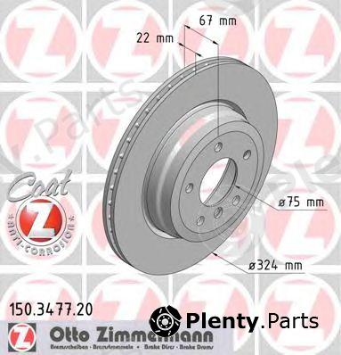  ZIMMERMANN part 150347720 Brake Disc