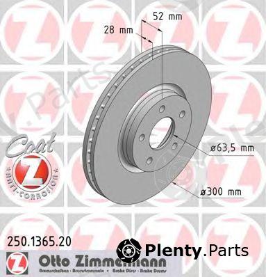  ZIMMERMANN part 250136520 Brake Disc