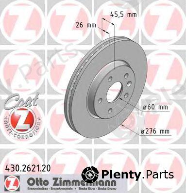  ZIMMERMANN part 430.2621.20 (430262120) Brake Disc