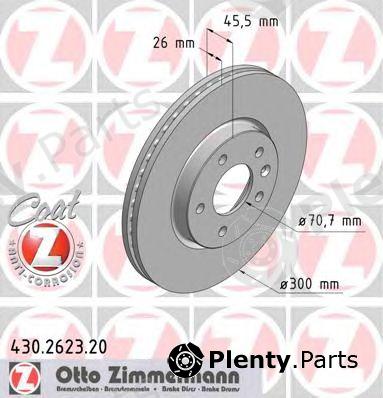  ZIMMERMANN part 430262320 Brake Disc