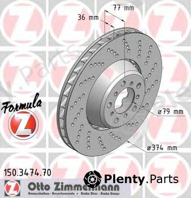  ZIMMERMANN part 150347470 Brake Disc