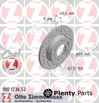  ZIMMERMANN part 100123652 Brake Disc