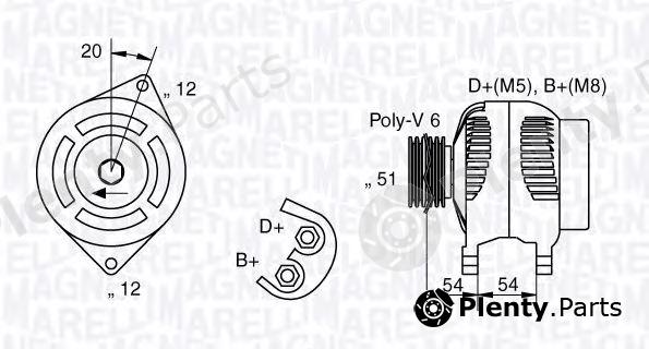  MAGNETI MARELLI part 063321836010 Alternator