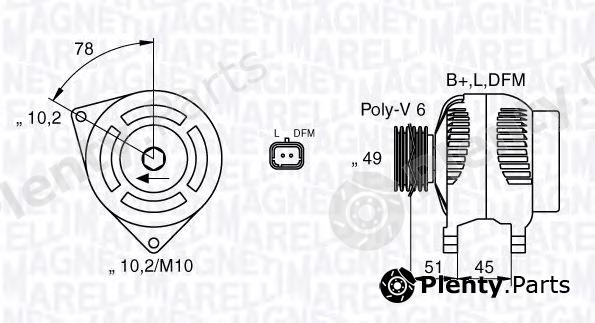  MAGNETI MARELLI part 063377301010 Alternator