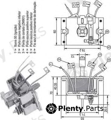 MAGNETI MARELLI part 940113050337 Solenoid Switch, starter
