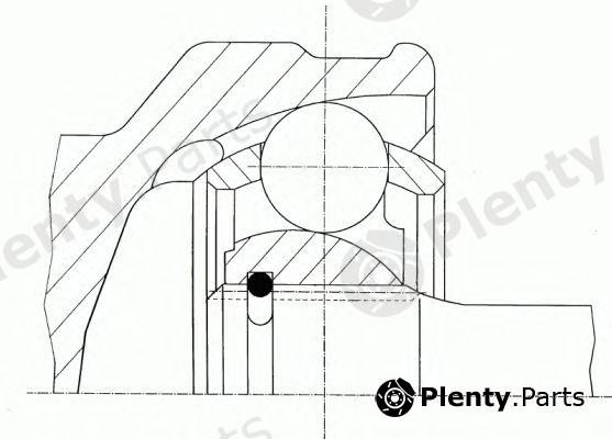  SPIDAN part 23981 Joint Kit, drive shaft