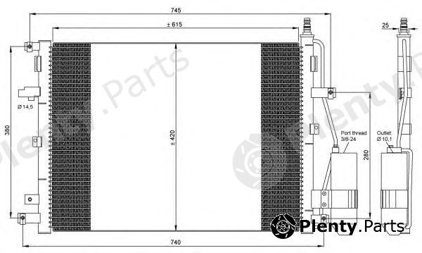  NRF part 35876 Condenser, air conditioning