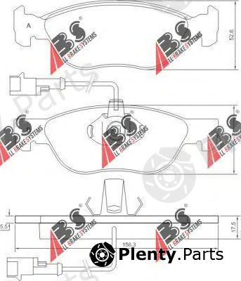  A.B.S. part 36893 Brake Pad Set, disc brake