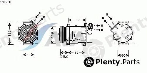  AVA QUALITY COOLING part CNK238 Compressor, air conditioning
