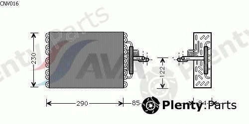  AVA QUALITY COOLING part CNV016 Evaporator, air conditioning