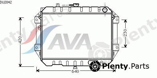  AVA QUALITY COOLING part DU2042 Radiator, engine cooling