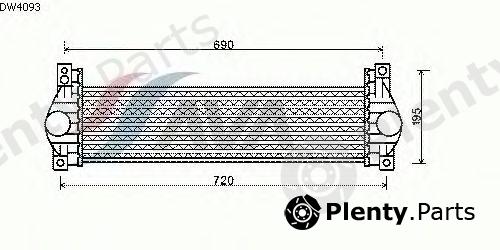  AVA QUALITY COOLING part DW4093 Intercooler, charger