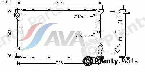  AVA QUALITY COOLING part FD2411 Radiator, engine cooling
