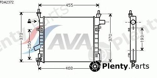  AVA QUALITY COOLING part FDA2372 Radiator, engine cooling