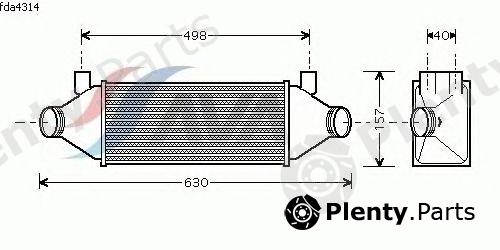  AVA QUALITY COOLING part FDA4314 Intercooler, charger