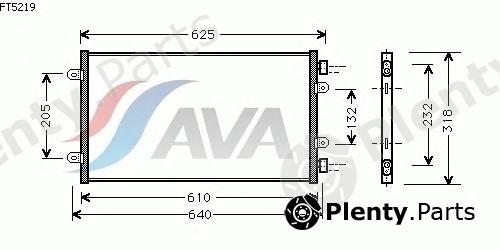  AVA QUALITY COOLING part FT5219 Condenser, air conditioning
