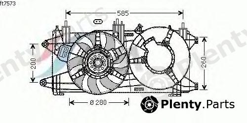  AVA QUALITY COOLING part FT7573 Fan, radiator