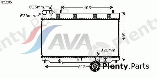  AVA QUALITY COOLING part HD2206 Radiator, engine cooling