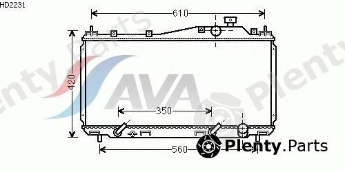  AVA QUALITY COOLING part HD2231 Radiator, engine cooling