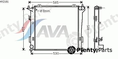 AVA QUALITY COOLING part HY2181 Radiator, engine cooling