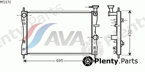  AVA QUALITY COOLING part MT2172 Radiator, engine cooling